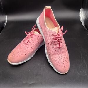 Cole Haan Zero Grand Sneakers Womens Size 9.5B Pastel Pink Perforated Shoes